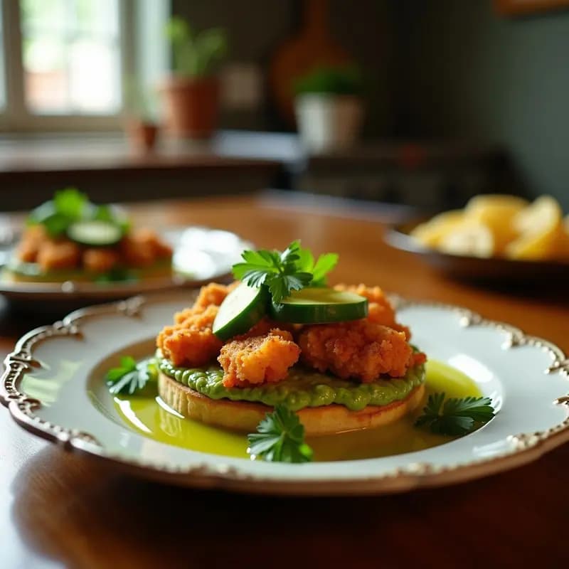 Tostadas de Chicharrón en Salsa Verde: Receta Mexicana Auténtica en 25 Minutos