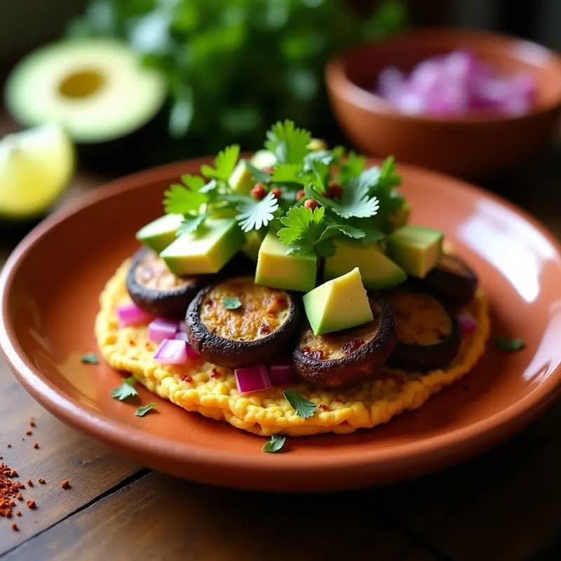 Tostadas Mexicanas de Hongos Portobello: Receta Crujiente en Airfryer en 15 Minutos