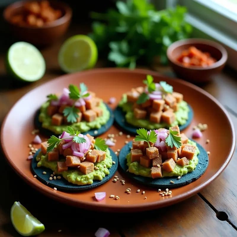 Tostadas Mexicanas de Tuna y Aguacate con Chipotle: Entrante Rápido y Alto en Omega-3