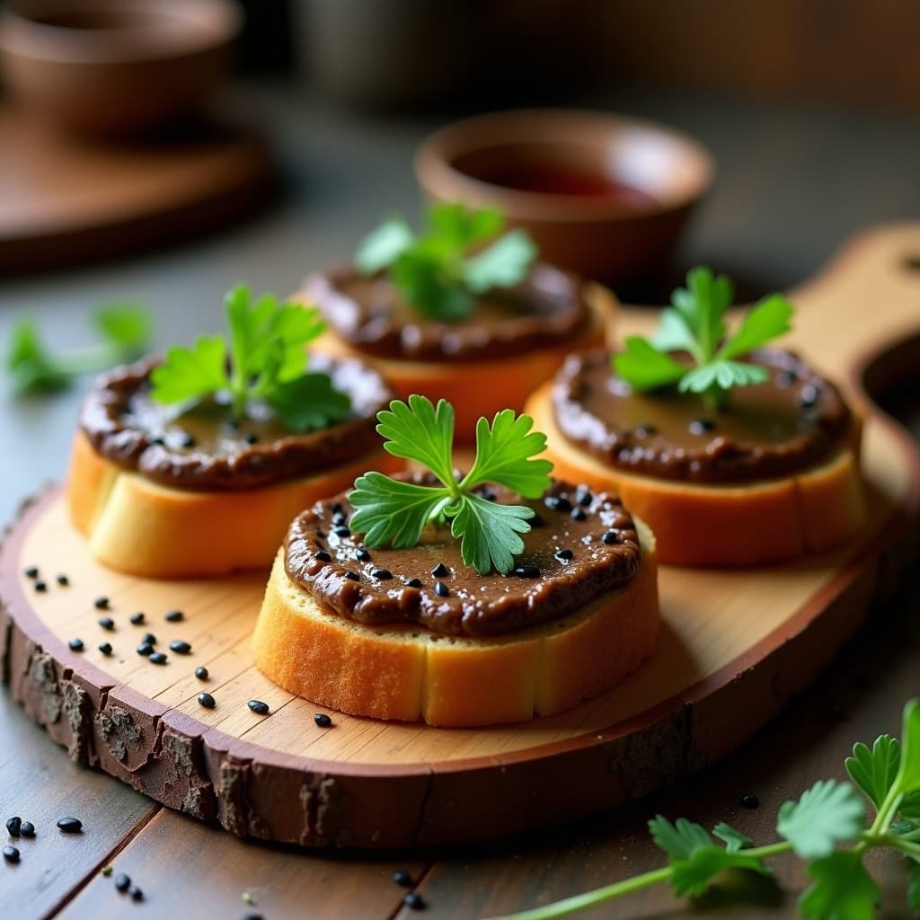 Tostadas de Pan de Mijo con Pâté de Hongos Shiitake: Receta Sin Gluten y Umami