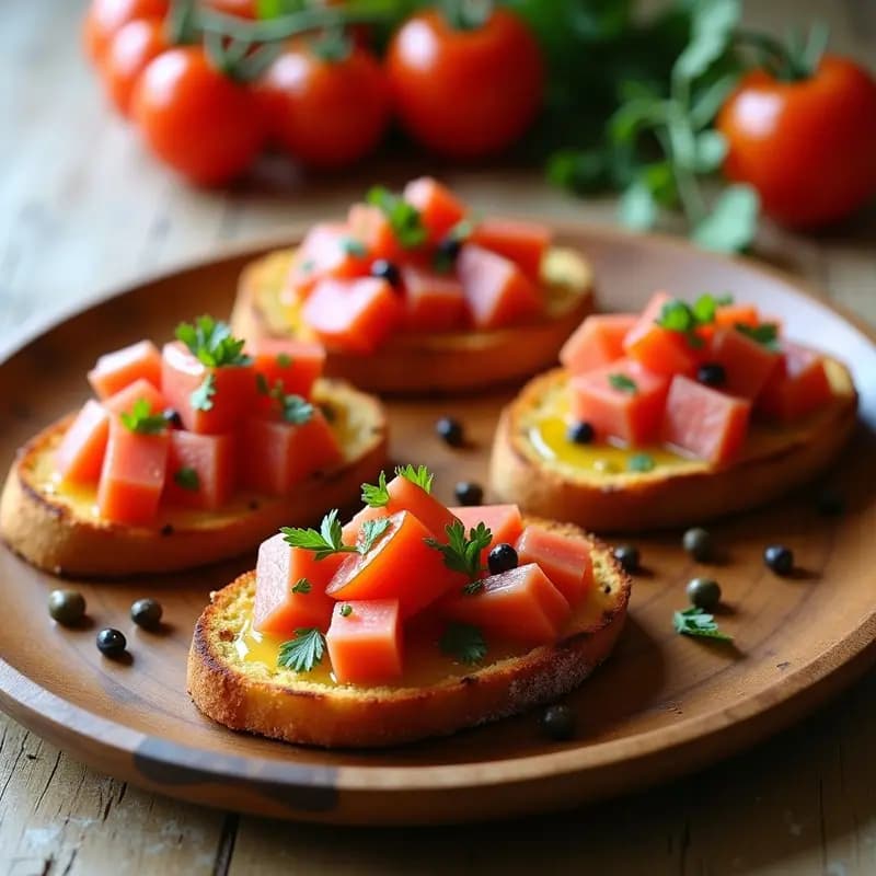 Tostadas de Pan de Ajo con Tomate y Ventresca: Desayuno Español Alto en Omega-3