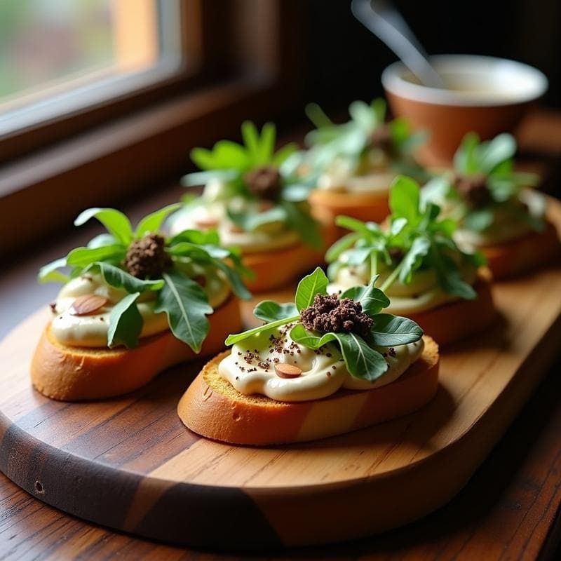 Tostadas de Pan de Castañas con Crema de Boletus y Trufa: Receta Sin Gluten y Gourmet
