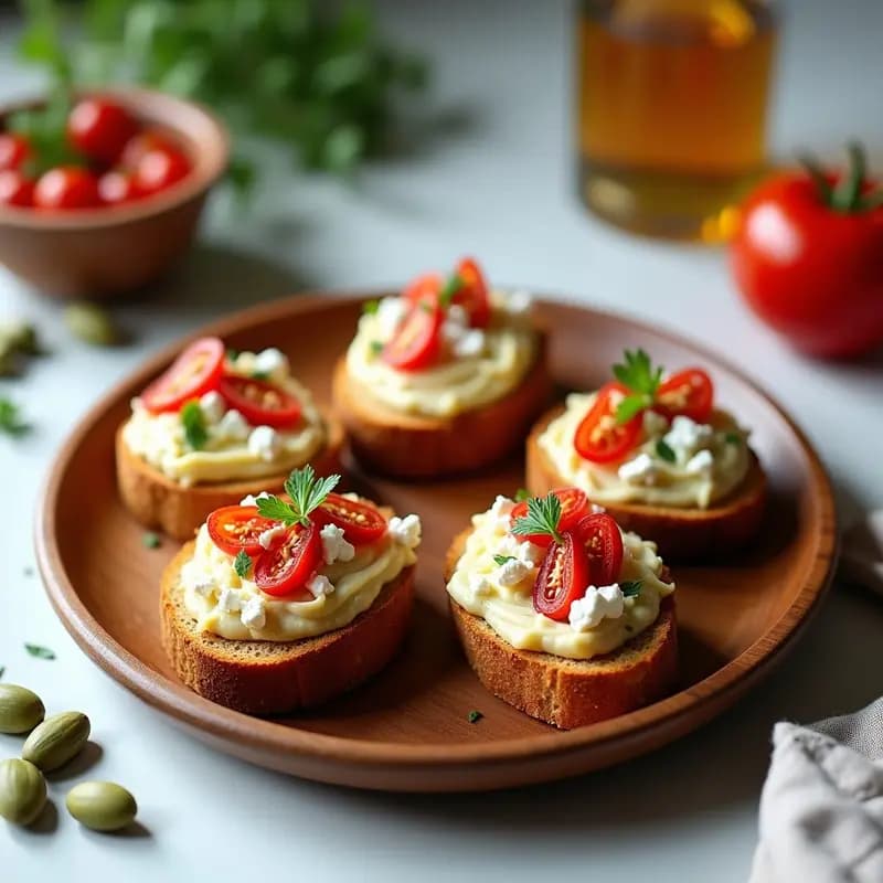 Tostadas de Pan de Centeno con Paté de Alcachofas y Tomate Seco: Receta Mediterránea para Tupper