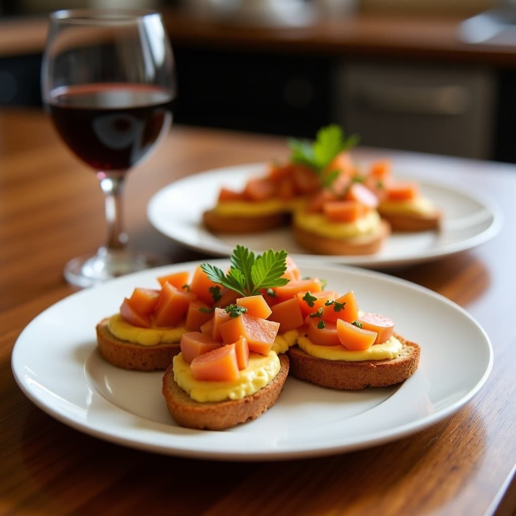 Tostadas de Pan de Centeno con Pâté de Lentejas y Cúrcuma: Aperitivo Vegano y Rico en Hierro