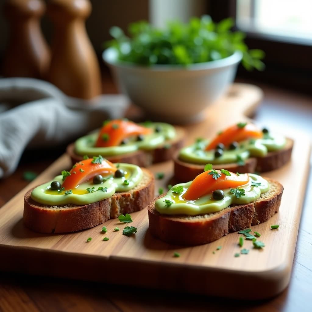 Tostadas de Pan de Centeno con Puré de Habas y Anchoas: Receta Española Keto