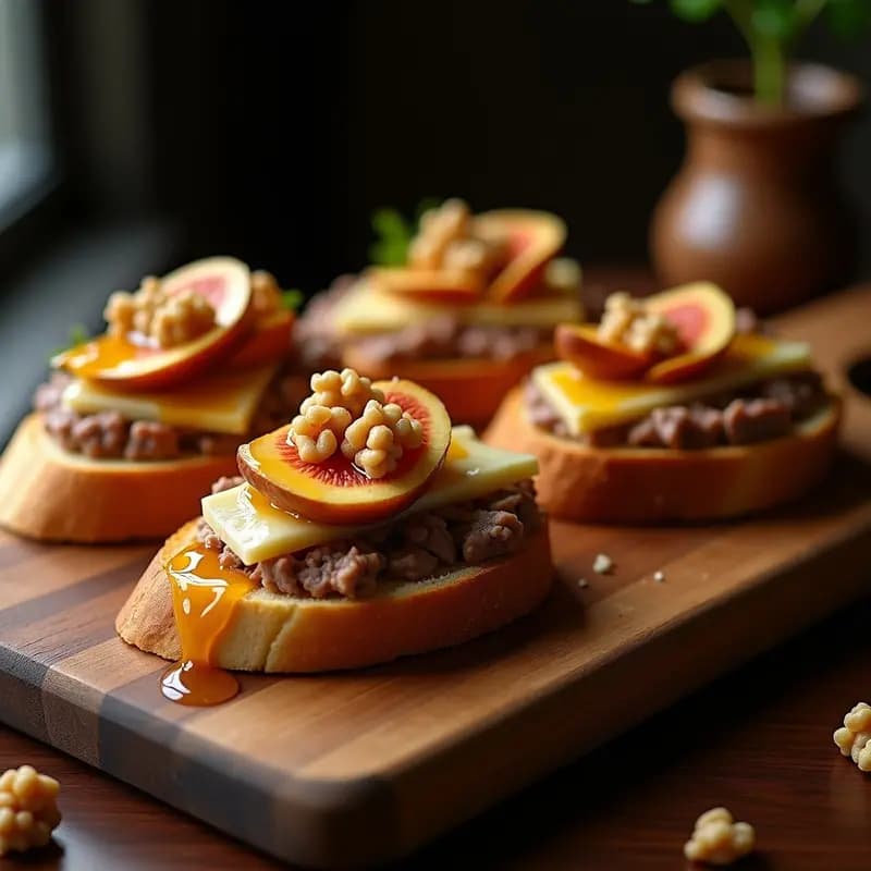 Tostadas de Pan conFOit de Paté de Hígado y Queso Brie: Entrante Francés de Alto Nivel