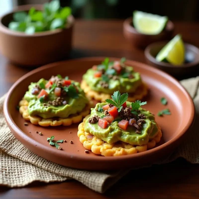 Tostadas de Pan de Elote con Guacamole y Chapulines: Receta Prehispánica Alta en Proteína