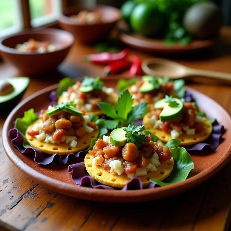 Tostadas de Pan de Elote con Hongo Ostra Salteado: Receta Mexicana Vegana