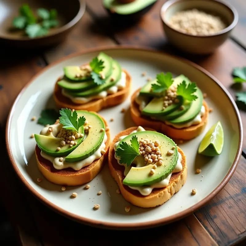 Tostadas de Pan de Insectos con Aguacate y Semillas de Amaranto: Snack Prehispánico Moderno