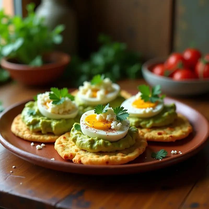 Tostadas de Pan de Insectos con Guacamole y Escamoles: Receta Sostenible Mexicana en Airfryer