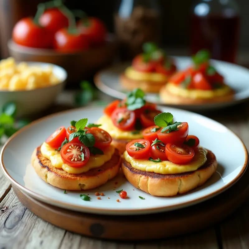 Tostadas de Pan de Lentejas con Paté de Aceitunas Kalamata y Tomates Confitados: Entrante Mediterráneo Crujiente