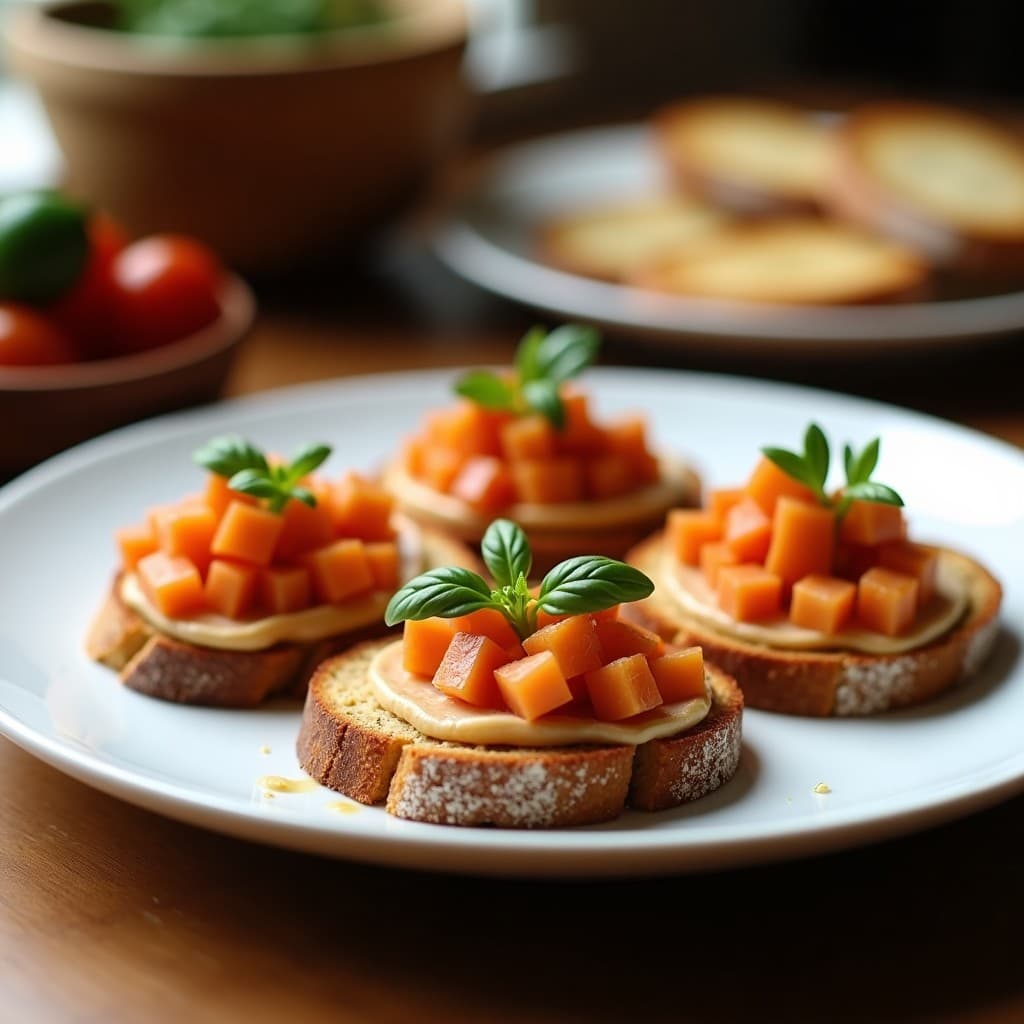 Tostadas de Pan de Lino con Paté de Remolacha y Anchoas Veganas: Aperitivo Mediterráneo Sin Gluten