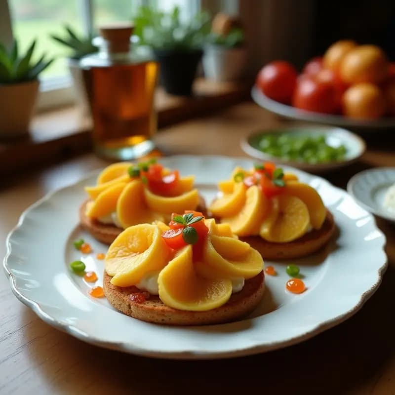 Tostadas de Pan de Maíz con Guanábana y Chile en Polvo: Desayuno Mexicano Exótico y Sin Gluten