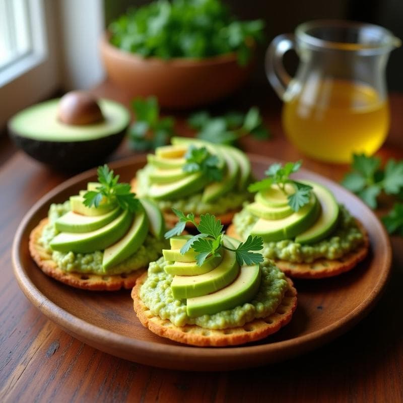 Tostadas de Pan de Maíz con Guasacaca y Aguacate: Receta Venezolana Sin Gluten