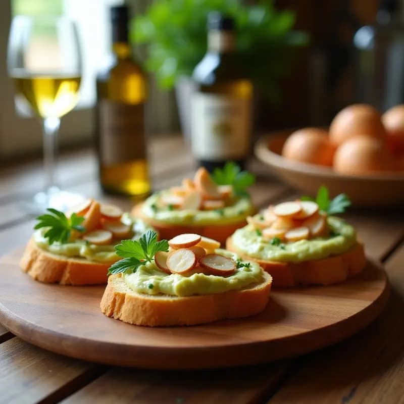 Tostadas de Pan de Maíz con Puré de alcachofas y Anchoas: Aperitivo Sénior y Nutritivo