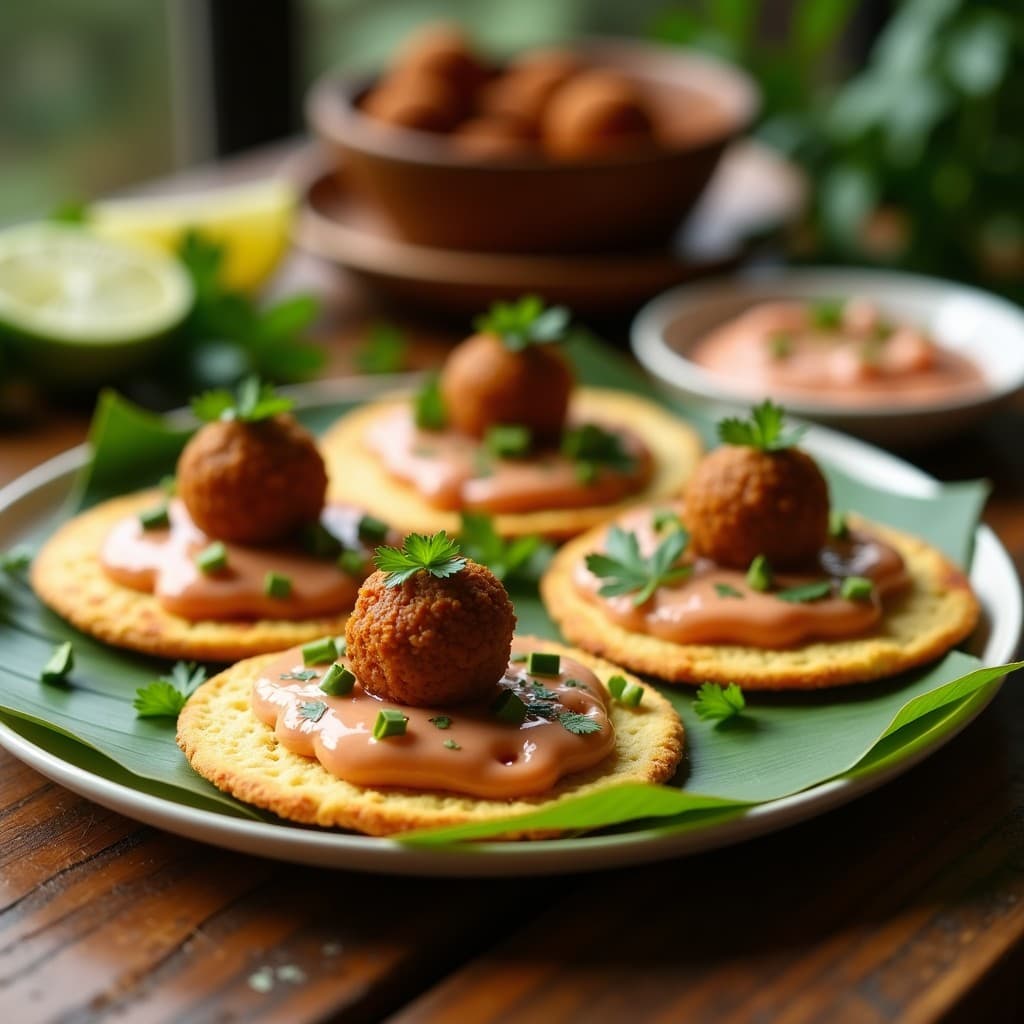 Tostadas de Pan de Maíz con Puré de Habichuelas y Chorizo Vegano: Receta Puertorriqueña en Airfryer