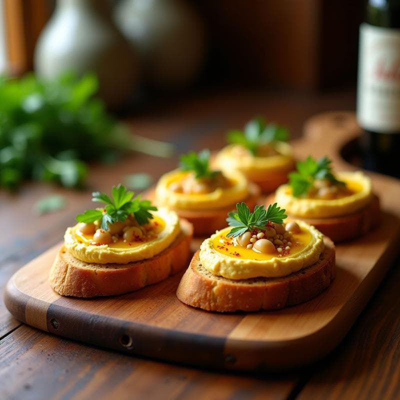 Tostadas de Pan de Sorgo con Hummus de Habas y Aceite de Oliva Virgen: Receta Libanesa Sin Gluten y Vegana