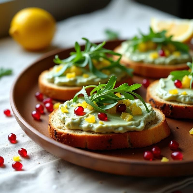 Tostadas de Pan de Sorgo con Pâté de Alcachofas y Limón Confitado: Receta Sin Gluten y Alta en Fibra