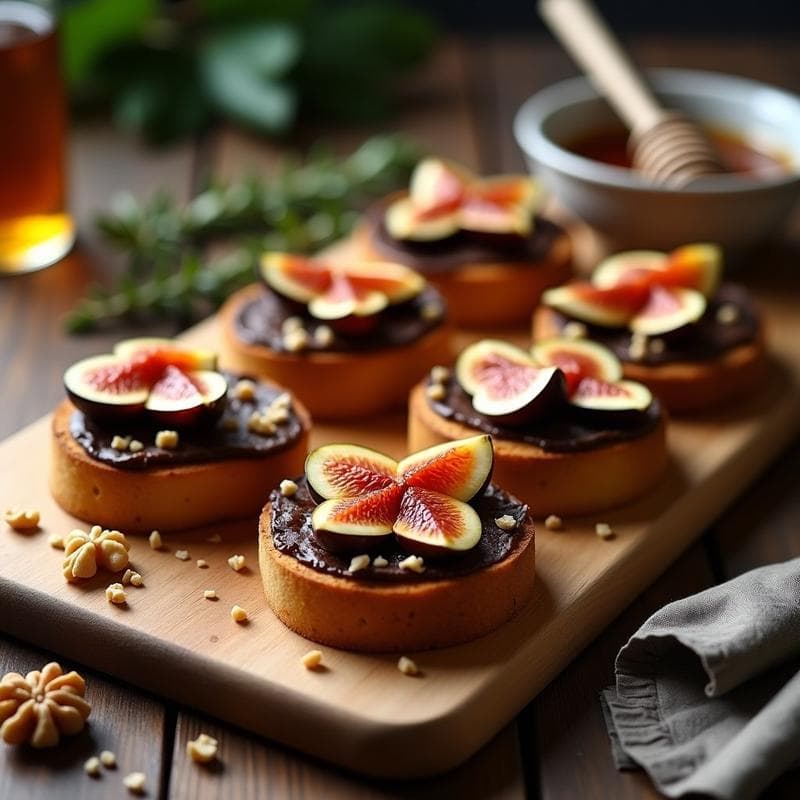 Tostadas de Pan de Sorgo con Pâte de Canard y Higos Caramelizados: Entrante Francés Sin Gluten