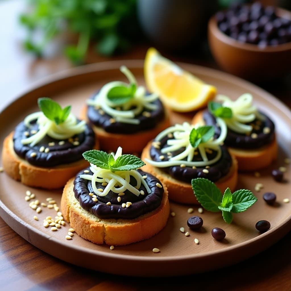 Tostadas de Pan de Sorgo con Puré de Garbanzos Negros y Hinojo: Desayuno Sin Gluten y Detox