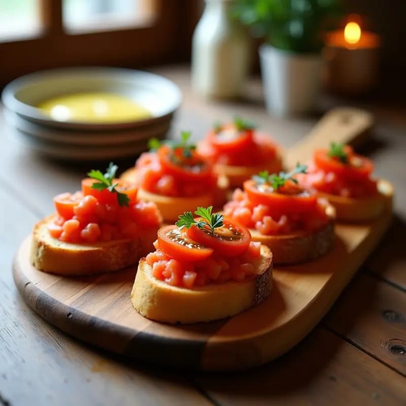 Tostadas de Pan con Tomate y Anchoa: Aperitivo Catalán Ultra Rápido