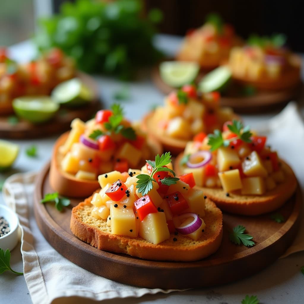 Tostadas de Pan de Yuca con Ceviche de Corvina Ahumada: Receta Ecuadoriana Sin Gluten y Alta en Omega-3
