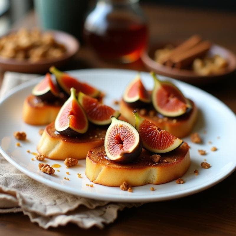 Tostadas de Pan de Yuca con Higos Caramelizados: Desayuno Sin Gluten y Sin Lactosa en 10 Minutos