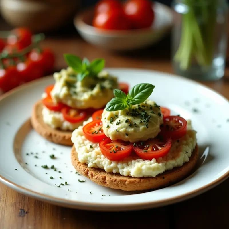 Tostadas de Pan de Quinoa con Paté de Alcachofa y Tomate Seco: Desayuno Mediterráneo Sin Gluten