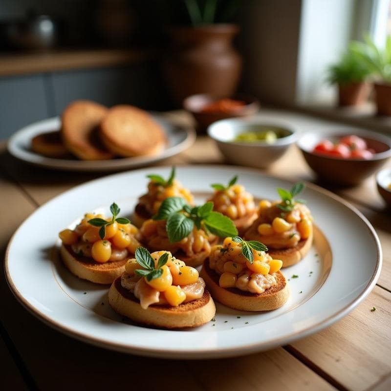 Tostadas de Pan de Sorgo con Pâté de Alcachofas y Aceitunas Taggiasche: Aperitivo Italiano Sin Gluten