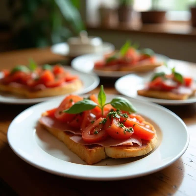 Tostadas con Tomate Triturado y Jamón Serrano: Desayuno Mediterráneo en 5 Minutos