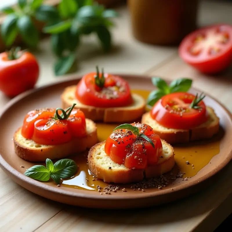 Tostadas de Pan de Trigo Khorsan con Aceite de Oliva y Tomate Raf: Receta Española Antiinflamatoria