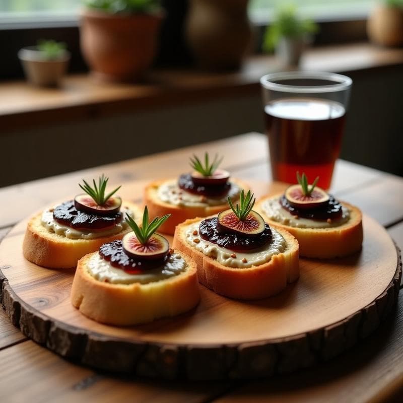 Tostadas de Pan de Yuca con Pate de Higado de Pollo y Mermelada de Higo: Desayuno Colombiano Gourmet