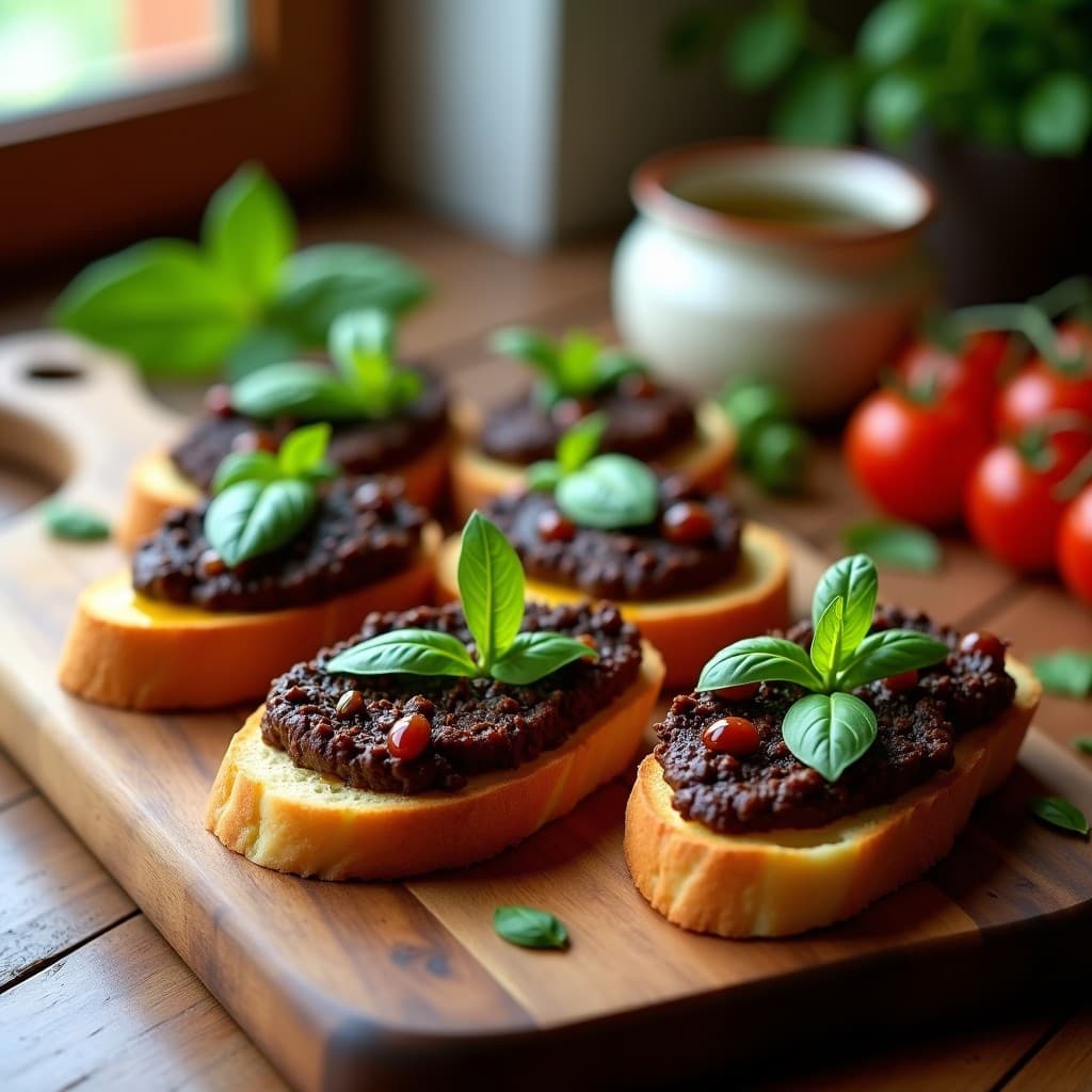 Tostal de Pan de Centeno con Pate de Aceitunas Negras y Tomate Seco: Receta Vegana y Sin Gluten
