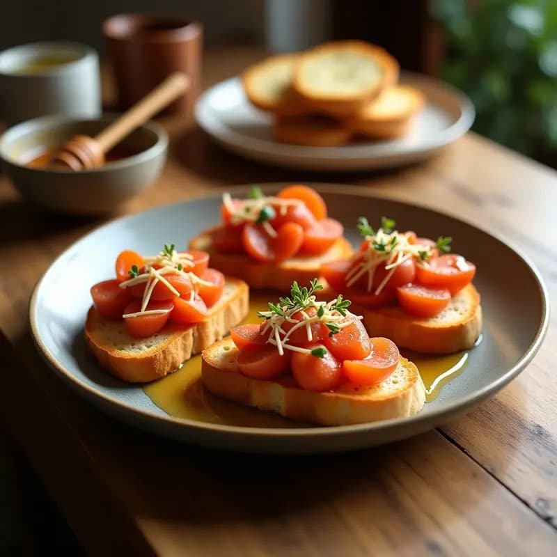 Tostas de Pan con Sobrasada y Miel: Aperitivo Dulce-Salado en 5 Minutos