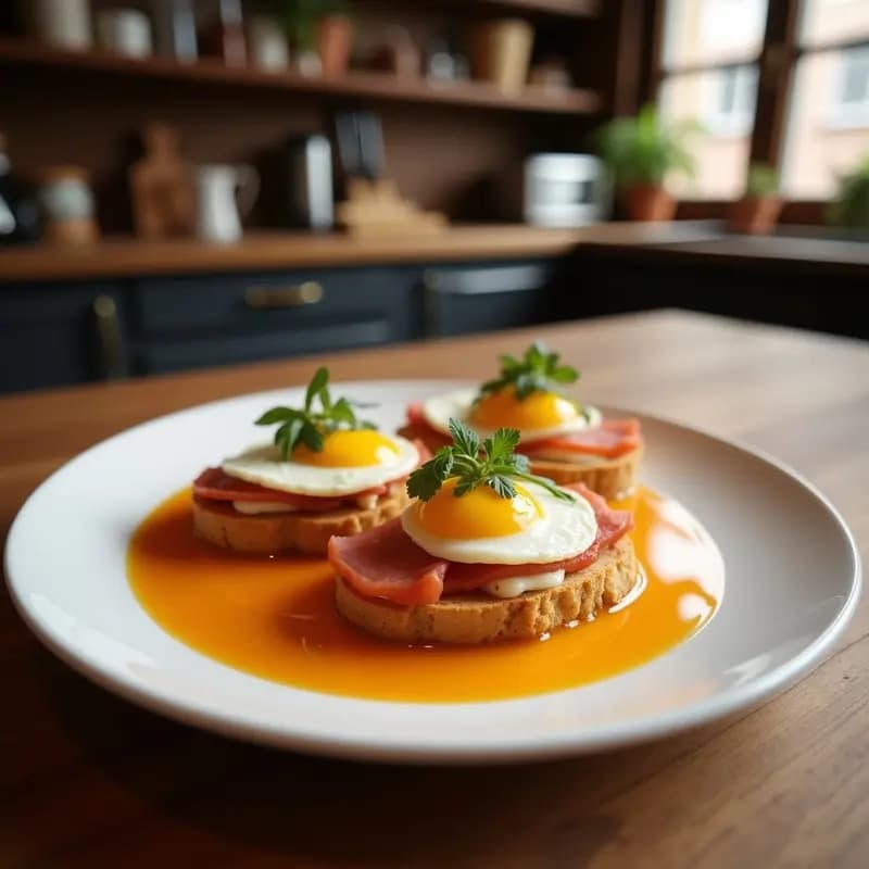 Tostas de Salmorejo con Jamón Serrano y Huevo Duro: Aperitivo Andaluz en 10 Minutos