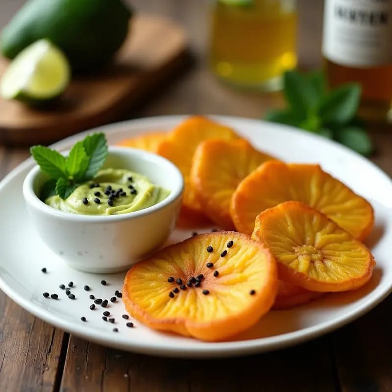 Tostones de Plátano Macho con Mojito de Aguacate: Receta Dominicano-Caribeña Crujiente