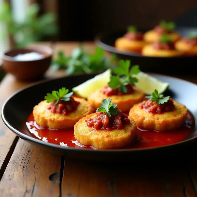 Tostones Rellenos de Pulpo a la Gallega: Receta Fusion Caribeña-Española Crujiente
