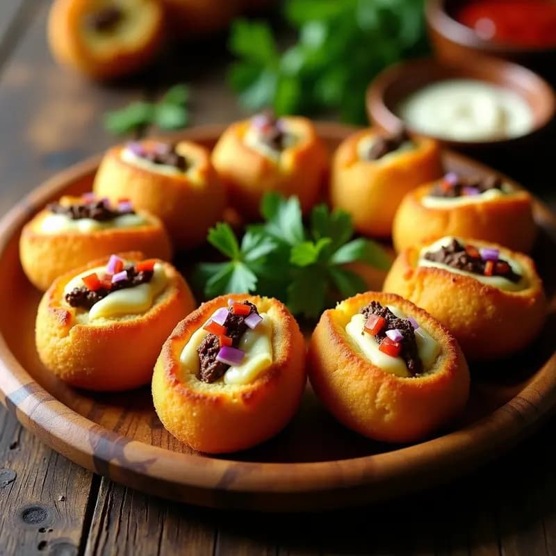 Tostones Rellenos de Carne Mechada y Queso: Receta Dominico-Venezolana Crujiente y Sabrosa