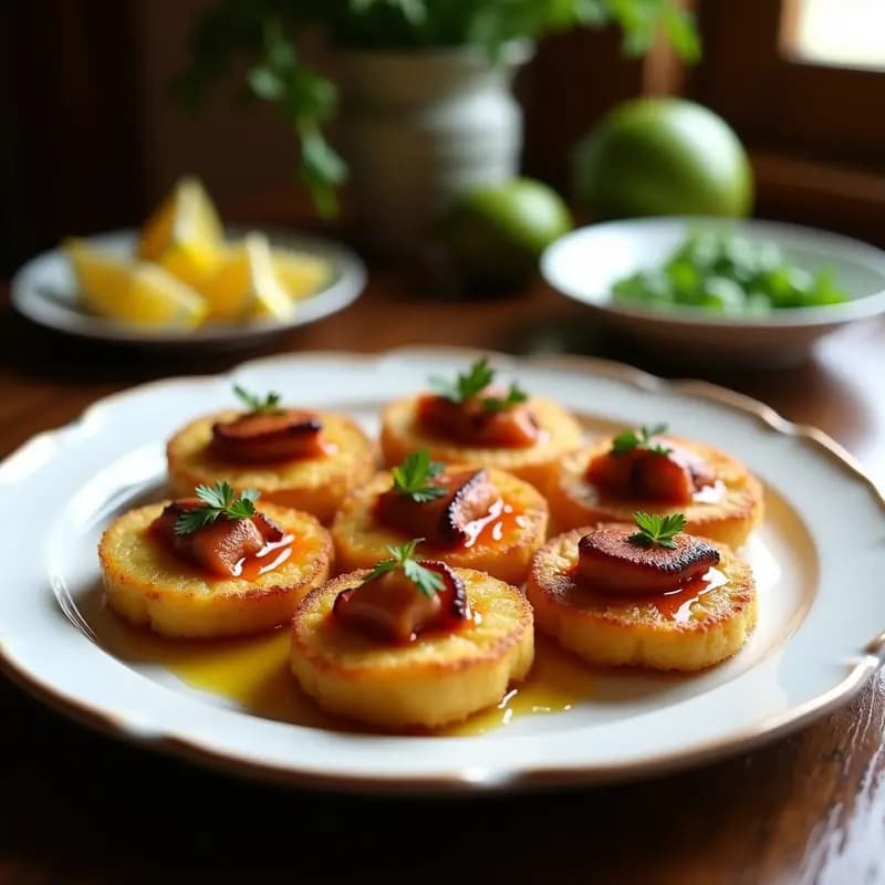 Tostones Rellenos de Pulpo a la Gallega: Receta Dominicana con Toque Español