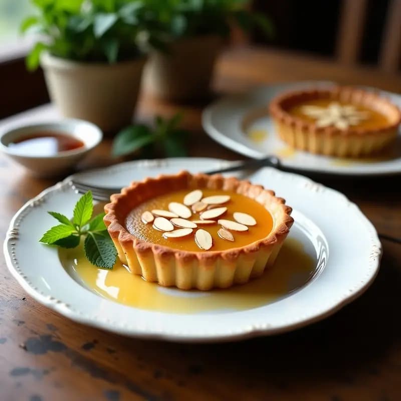 Treacle Tart Británico con Jarabe de Agave: Postre Tradicional Sin Azúcar Refinado