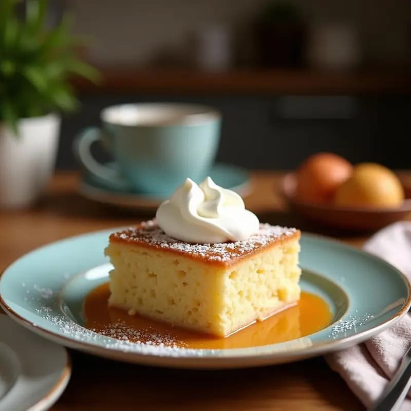 Tres Leches de Avena y Chía con Crema de Coco: Postre Mexicano Sin Lactosa