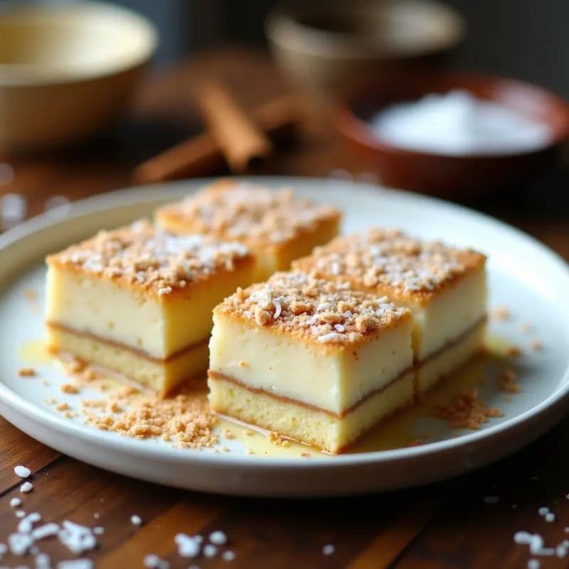 Tres Leches de Coconut y Chía: Postre Latino Vegano y Sin Lácteos
