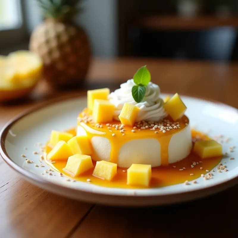 Tres Leches con Frutas Tropicales: Postre Latino Sin Lactosa y Sin Horno