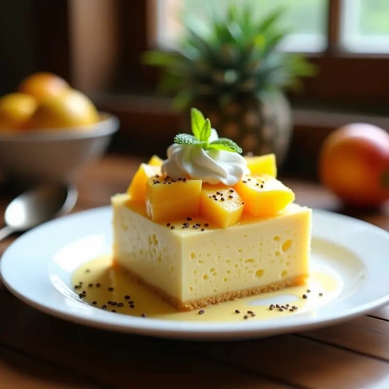 Tres Leches Mexicano con Frutas Tropicales: Postre Esponjoso y Cremoso