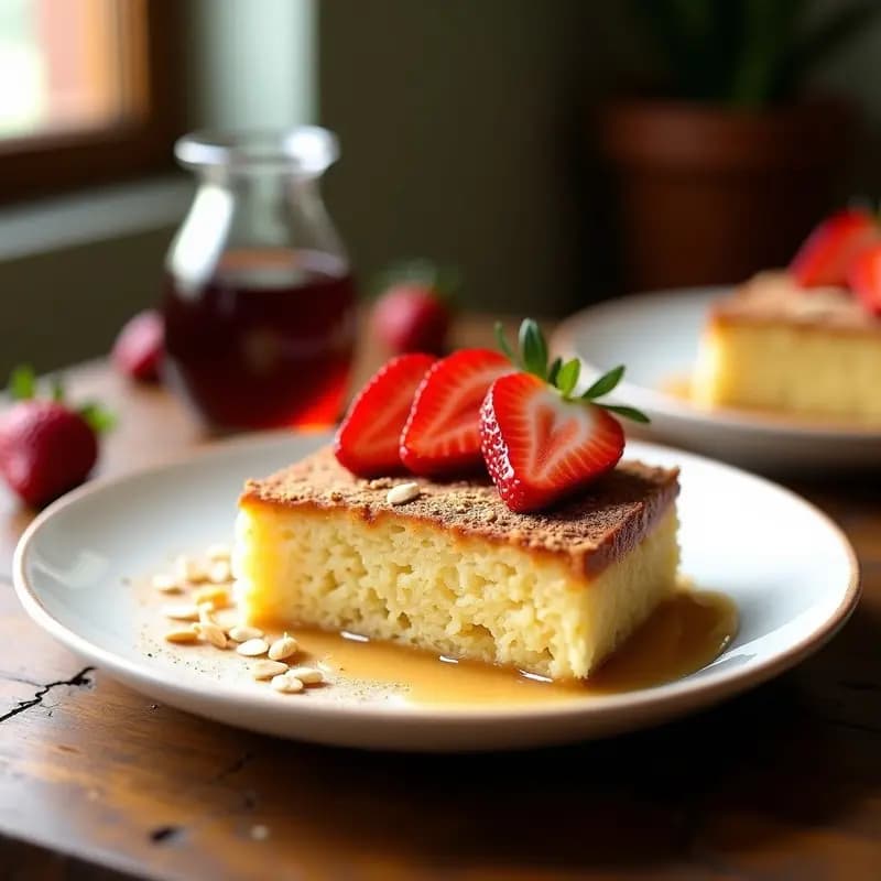 Tres Leches Vegano con Jarabe de Agave y Fresas: Postre Latino Sin Lactosa