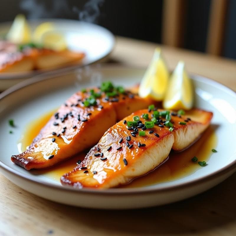 Trucha al Horno con Salsa de Miso y Miel: receta japonesa en 15 minutos