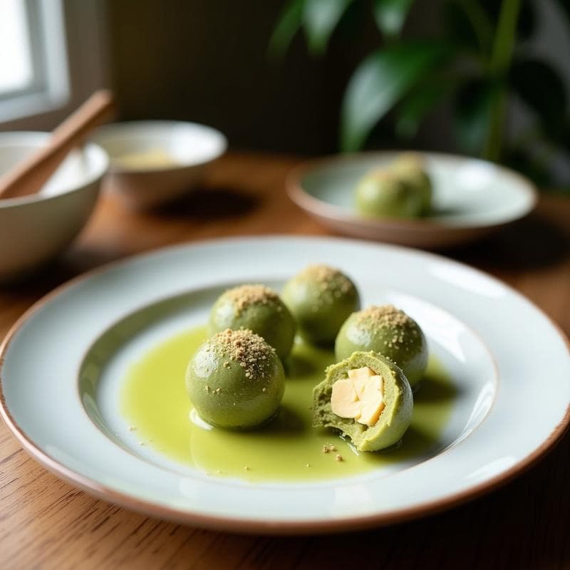 Trufa de Matcha y Coco: Postre Keto Sin Azúcar con Toque Tropical