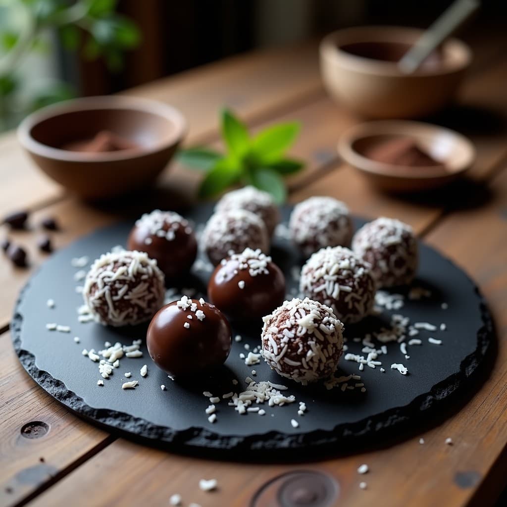 Trufas de Açaí y Cacahuete con Cobertura de Chocolate 85%: Snack Energético Sin Azúcar