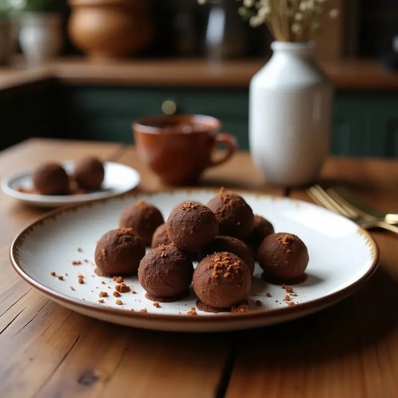 Trufas de Aceite de Coco y Café: Bombones Energéticos Sin Azúcar y Veganos