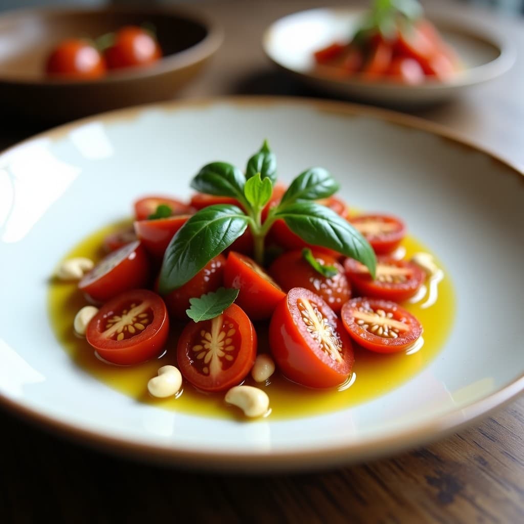 Trufas de Aceite de Oliva y Tomate Seco con Cobertura de Coco: Aperitivo Mediterráneo Vegano